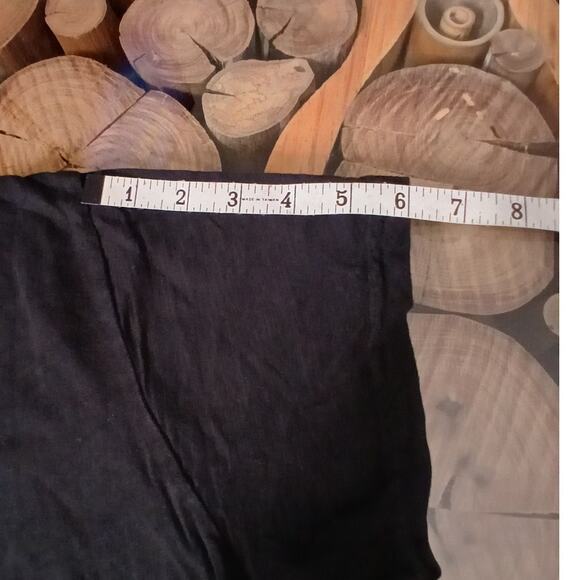 Fresh Produce Black T-shirt V-neck Small Chest Pocket Mother of Pearl Button L - Picture 7 of 10